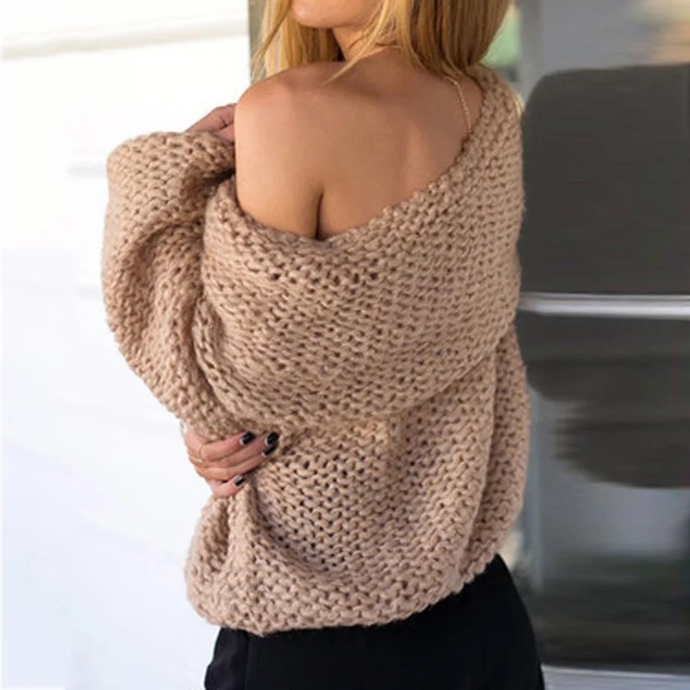 MOVING SALE (to 2/5) Off shoulder puffy sweater - Picture 2 of 4
